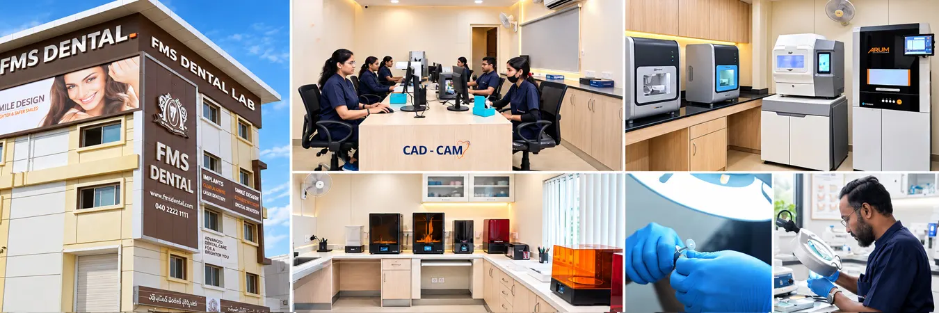 In-house Dental Lab at FMS Dental, started in 1995